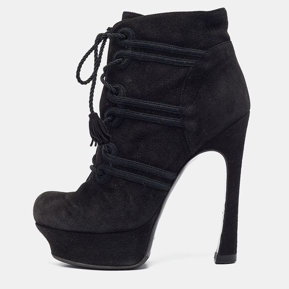 Yves Saint Laurent Black Ankle Length Boots Size 36.5,New Products : American Fashion Style Bags On Sale